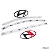 Aluminum Alloy for Hyundai Logo Elantra Sonata Car Rear Badge Front Emblem Trunk Letter Sticker Modification Accessories TT2