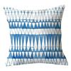 45x45cm Blue Geometric Pillowcase Living Room Sofa Office Seat Lumbar Cushion  Cover Home Decor Throw