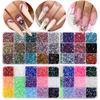15-Kleur Hars Platte Bodem Boor, Kleur Ab Boor, Gemengde Kleur Acryl Boor, Handgemaakte Diy Sticker Boor, Grote Transparante Diamant Sieraden Set.