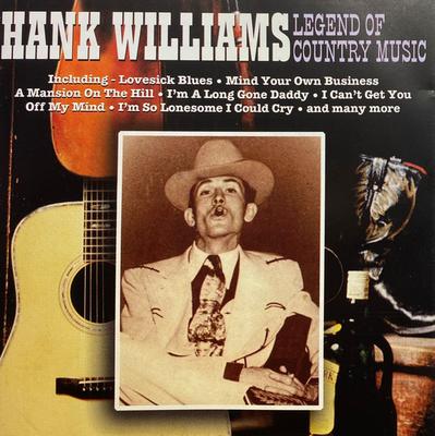 CD HANK WILLIAMS - Legend of Country Music  CD6053 Music Digital 1997 UK Blues Used
