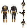 Stunning Black Adam Cosplay Costume Set For Adults And Kids