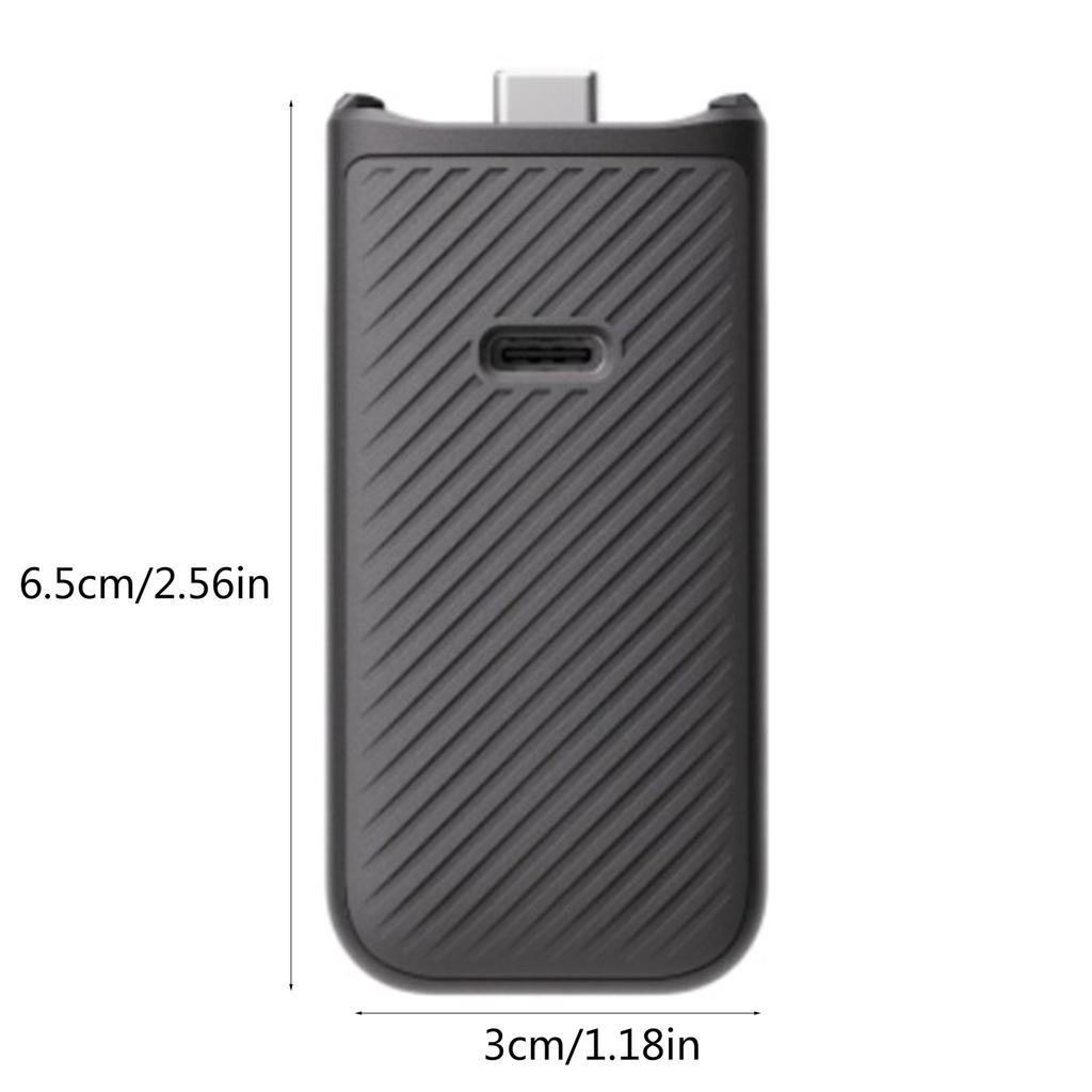 Battery Handle Built-In 950mAh Battery Increases Operating Time by 62% for DJI Osmo Pocket 3 Extend Photography Time