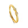 Korean Petite Bowknot Diamond Adjustable Ring for Women