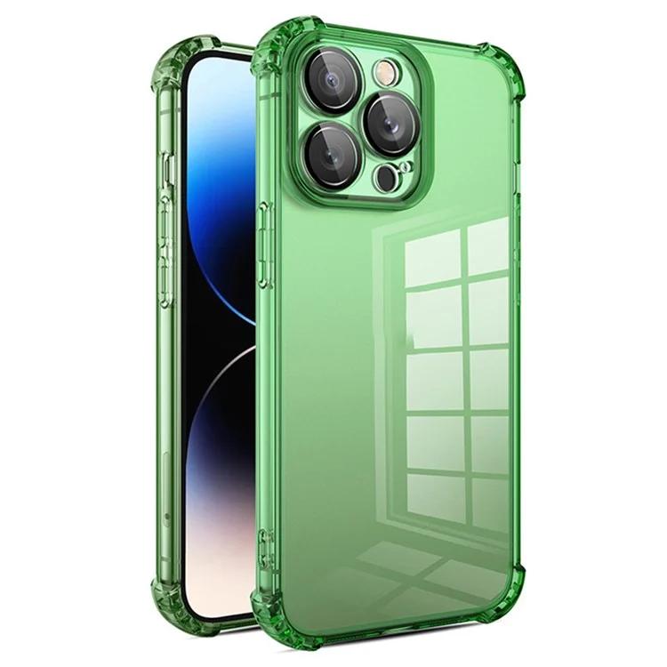 

Для iPhone 15 Pro Чехол Мягкий противоударный чехол из ТПУ для телефона с пленкой для объектива камеры