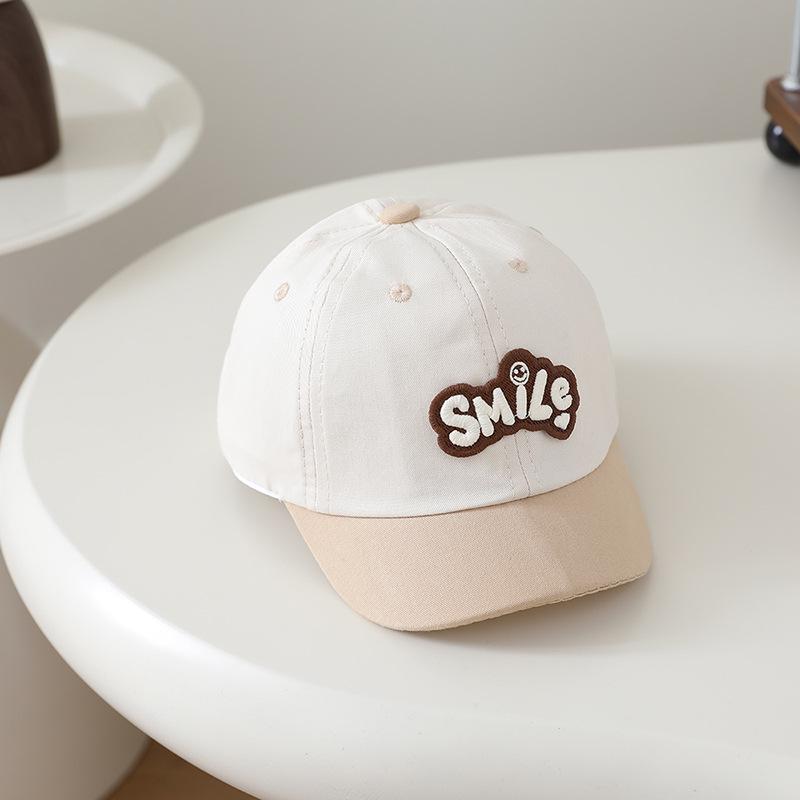 2026 Spring Korean Style Color Block Children's Sun Protection Baseball Cap - Unisex Duckbill Design