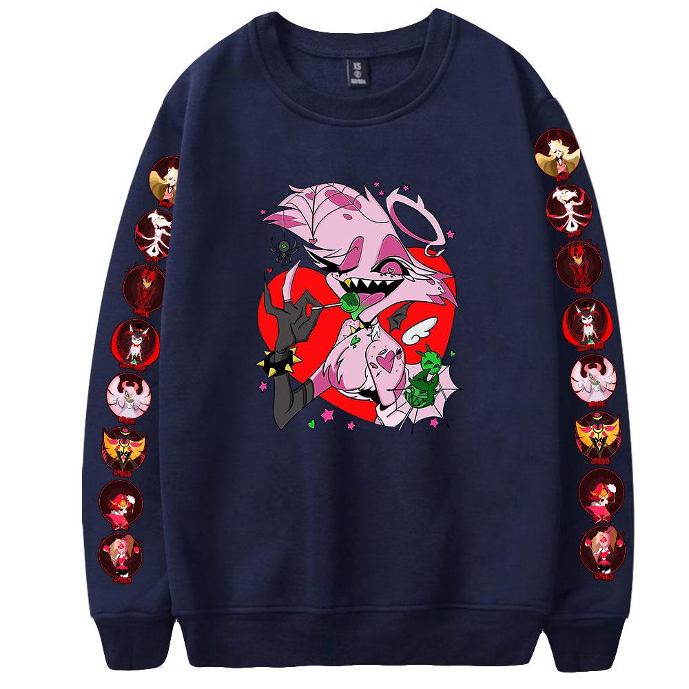 Fashion Hazbin Hotel Anime Printed HOODIES Casual O-Neck Sportswear Men Women Pullover Sweatshirts