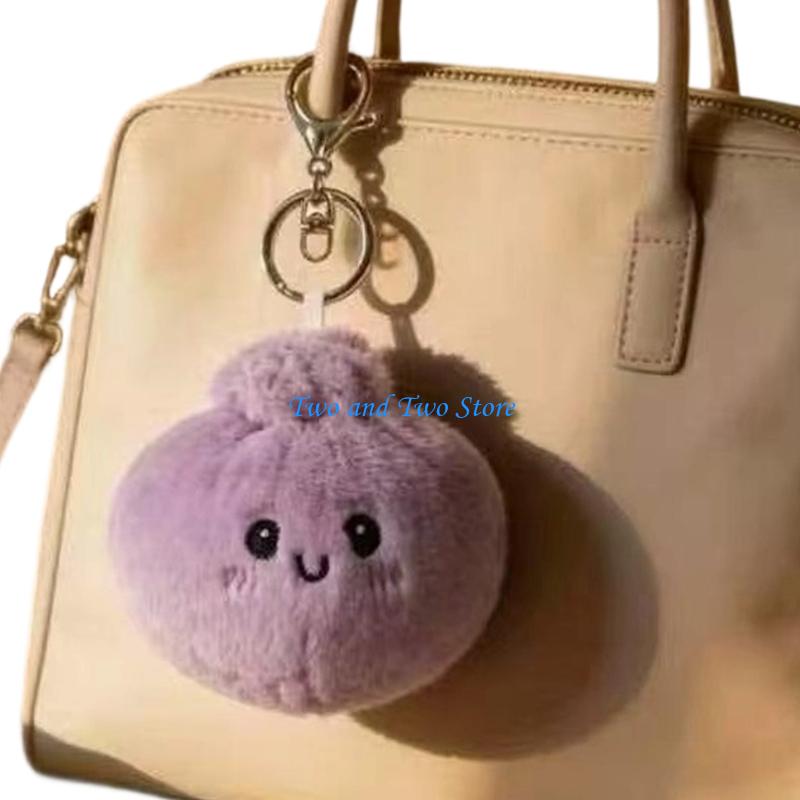 HX6F Comforting Plush Bao Keyring Sensory Toy Adornment For Anxiety Relief