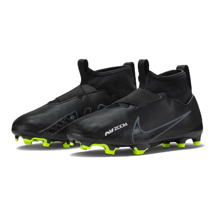 Nike Zoom Mercurial Superfly 9 Academy FG MG GS Black Dark Smoke Grey Kids Sneakers Summit-White Volt DJ5623-001