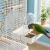 Bottom Drawer Parrot Bathtub Splash Proof Bird Birdbath Feeder Bird Bowl Bird Bath Cage  Bird Cage
