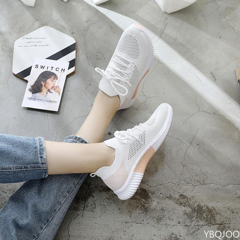 2025 Women's Summer Mesh Shoes Outdoor Breathable Walking Shoes Casual Comfort Sneakers Trendy New Ladies Flats Zapatos Mujer