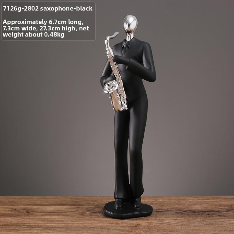 Elegant Resin Musician Statue Collection For Tv Cabinet Or Bookshelf Display