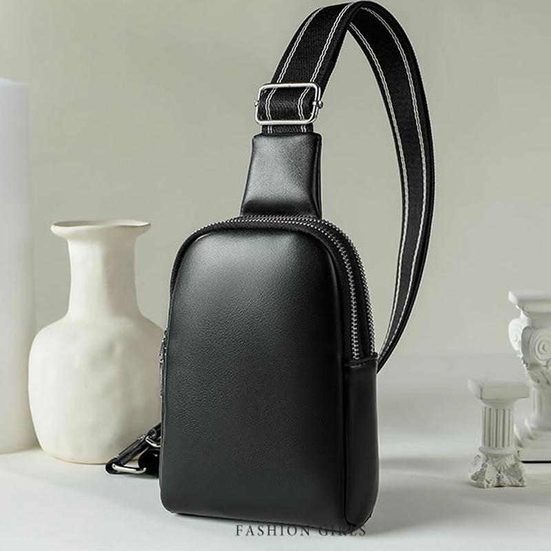 Unisex small chest bag 2026 new soft leather waist bag mobile phe bag fashiable and versatile women's e shoulder crossbody