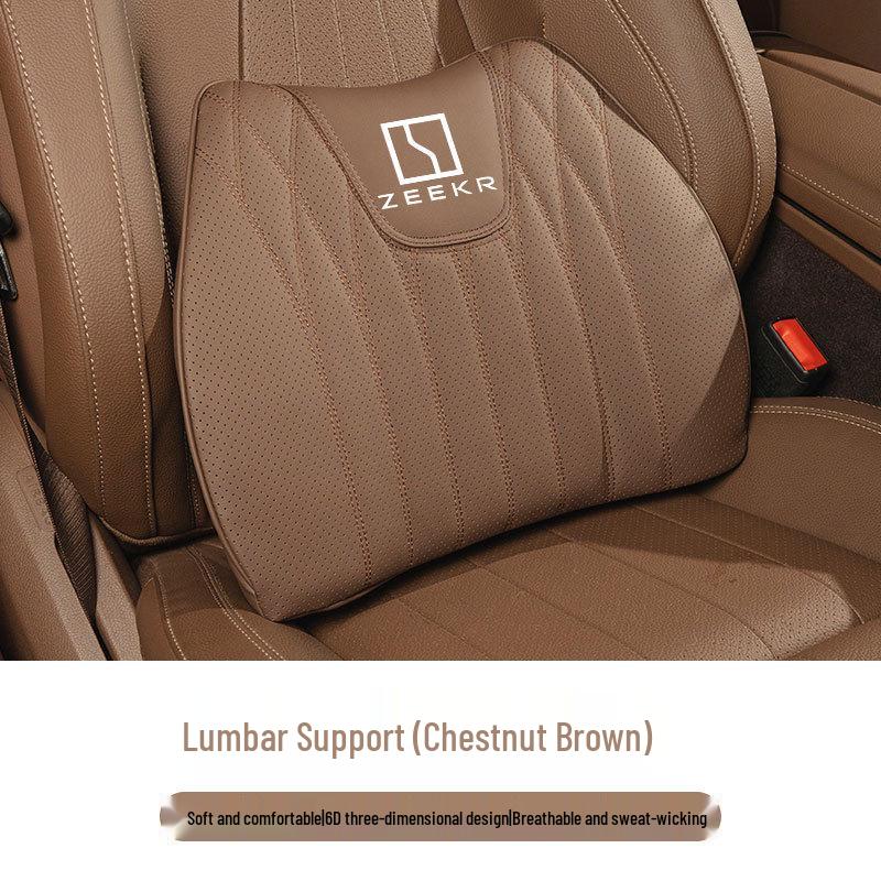 Zeekr Car Seat & Lumbar Cushion - Compatible with 001, FR, 009, 7X Models, All-Season Comfort.