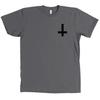 Inverted Upside Down Cross Bella + Canvas T Shirt Satan Devil Tee