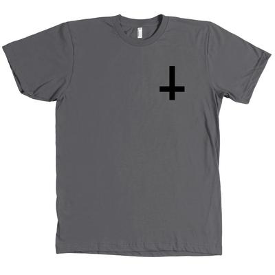 Inverted Upside Down Cross Bella + Canvas T Shirt Satan Devil Tee