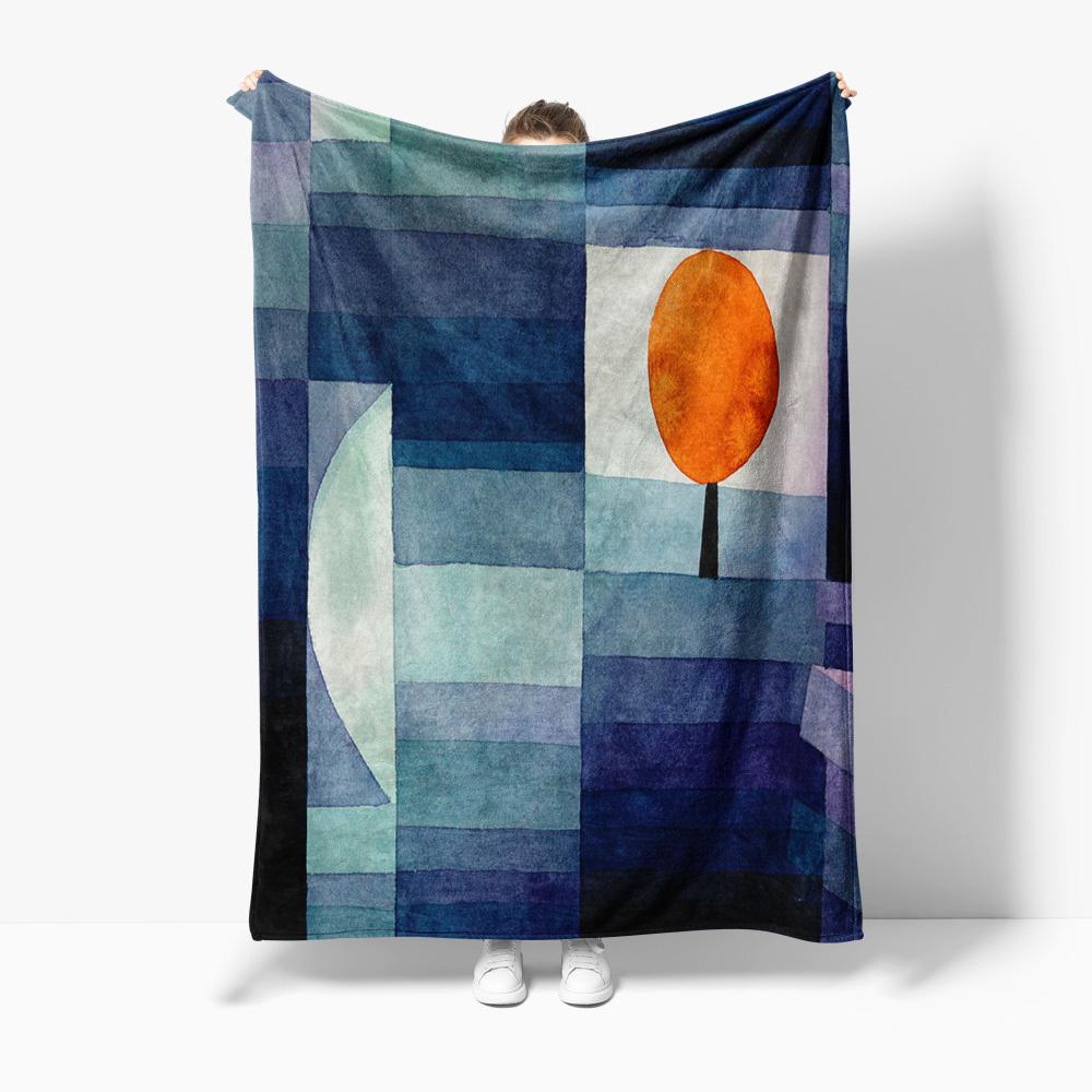 

Soft Fleece Blanket Gray Blue Geometric Patchwork Sofa Bed Throw Cushion Cover Decorative Gift 75x100cm (30x40inch)