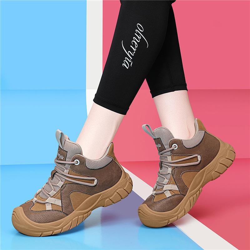 

Autumn and winter new versatile sports leisure mountaineering temperament thick-soled versatile women s dad platform women s shoes 40