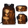 Cartoon Printing Casual Shoulder Bag Junior High School Students Large Capacity Backpacks