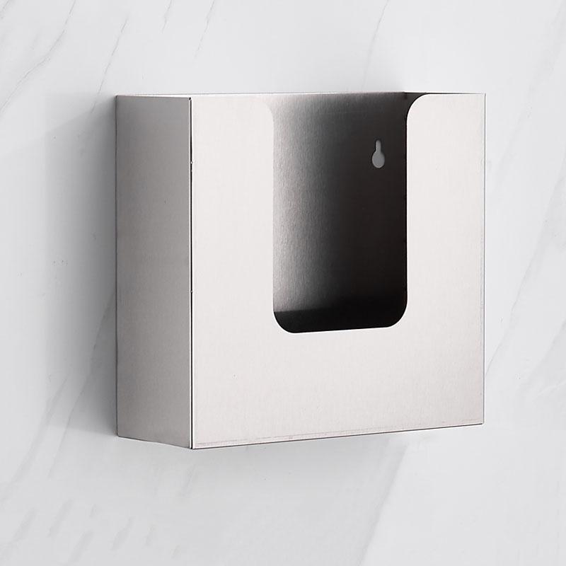 304 Stainless Steel Bathroom Paper Holder Hidden Tissue Box Public Toilet Hotel Square Paper Box Toilet Paper Holder