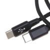 2-in-1 USB C Fast Charging Cable 5A Y Splitter Micro USB Data Cord for Android Phones Tablets Car Travel Use