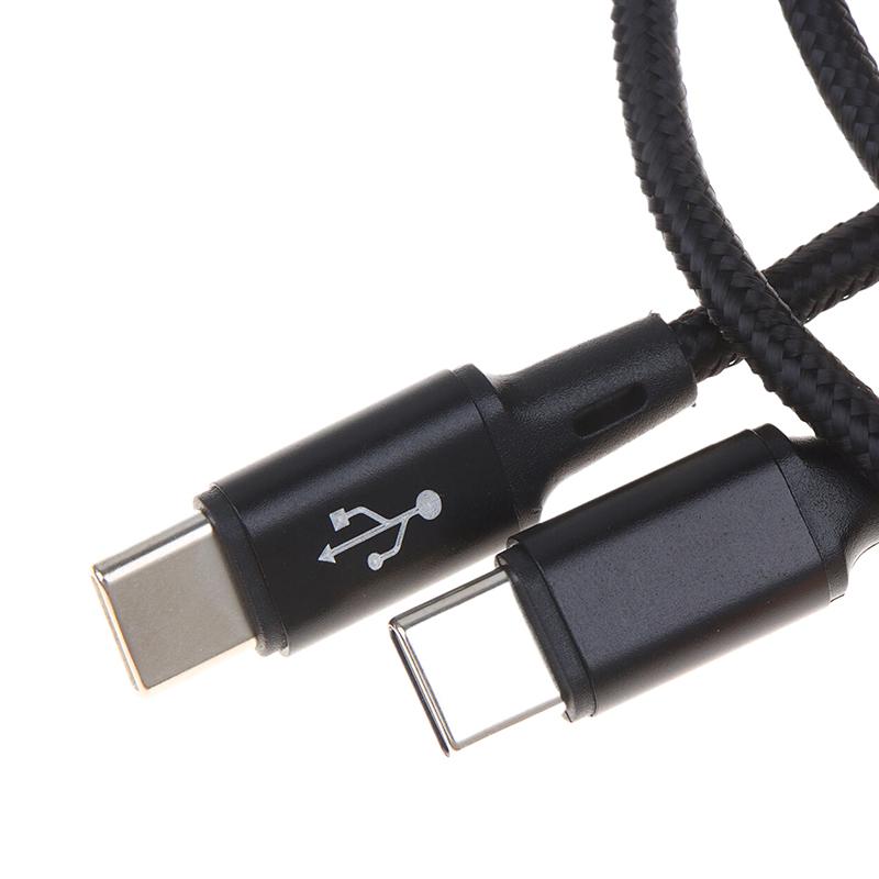 2-in-1 USB C Fast Charging Cable 5A Y Splitter Micro USB Data Cord for Android Phones Tablets Car Travel Use