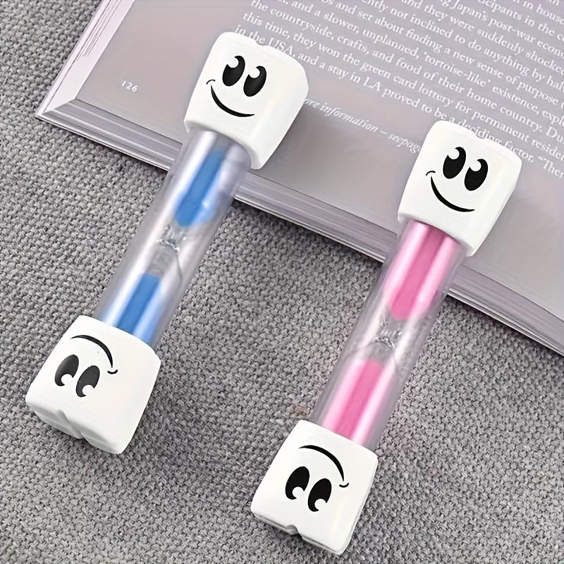 Clessidra Timer da 2 Minuti Disegnata in Blu E Rosa Decorazione per la Casa