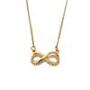 Women's Gold Infinity Diamond Necklace - Luxurious Niche Clavicle Chain Fashion Accessories