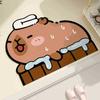 Kapibara bathroom floor mat, toilet door absorbent floor mat, toilet non-slip diatom mud toilet floor mat