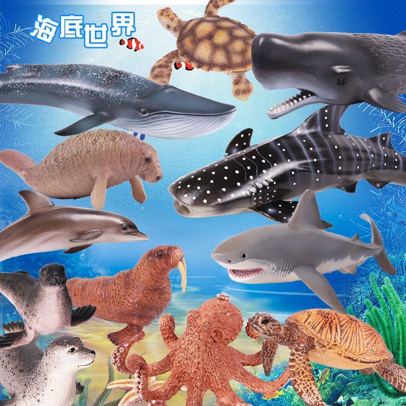 Realistic Tiger Shark Model - Children's Cognitive Sea Creature Toy