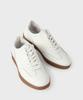 [PANICALE] White Cow Leather Sneakers M-RFO02