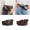 Punk Style Waistband Star Studded Pu Leather Belt Korean Version Jeans Sash Fashionable Decorative Pants Belt