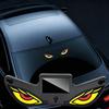 Wireless Solar Devil Eyes Car LED Warning Light Suction Cup LED Car Light Car Atmosphere Light