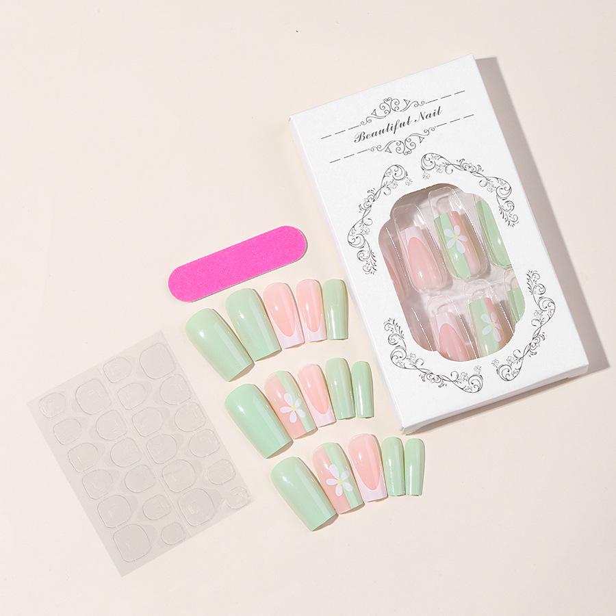 

Цветные гробки-типсы для наращивания ногтей - Продвинутые, Съемные и Носимые Однотонные