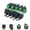 10x 2.1mm Male Female DC 12V Power Plug Socket Screw Terminal CCTV Adaptors