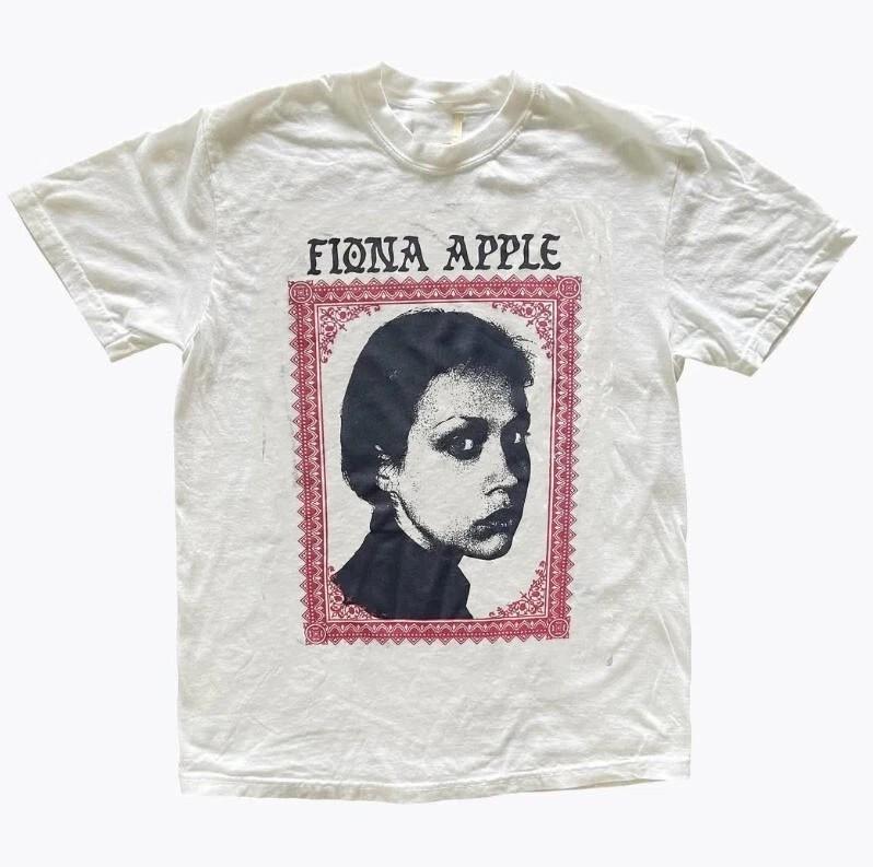 Fiona Apple Shirt, Fiona Apple White Cotton T-shirt Unisex Vtg S-5XL