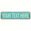 Personalized 4x16 Inch Street Sign Custom Text Name Plate for Indoor Outdoor Wall Decor