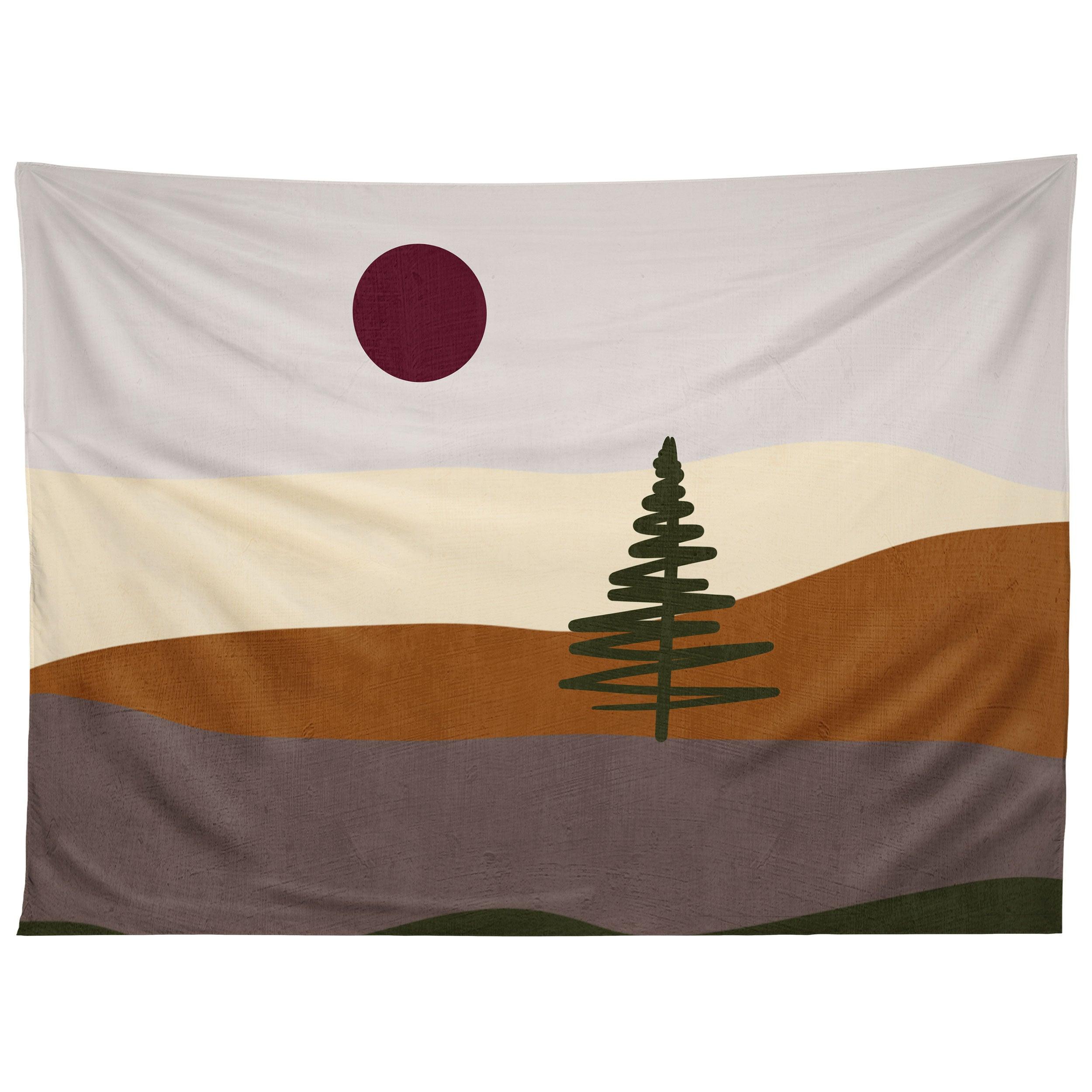 HOLIDAY VIBES LANDSCAPE 1 tapestry 75x100