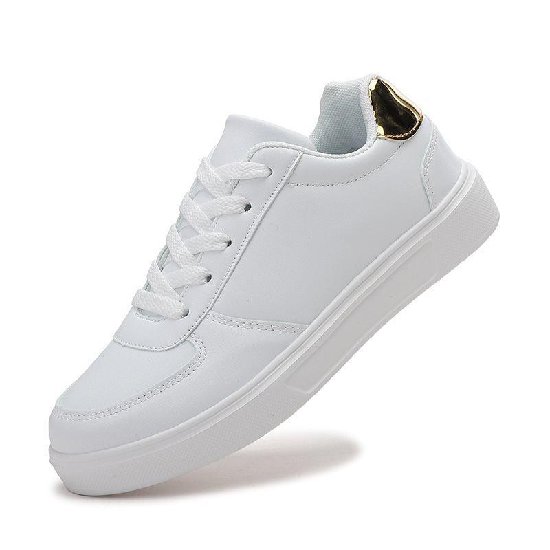 Nauji balti batai pavasariui ir rudeniui sportiniai batai minkštapadžiai riedlenčių batai moterims universalūs sportiniai ir laisvalaikio riedlenčių batai moterims