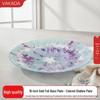 VAKADA Decorative Glass Serving Plates & Bowls