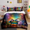 Rainbow Drum Set Decoration Trio Multiple Sizes Kid'S And Adults' Bedroom Exquisite 3Pc Bedding Set, Gift
