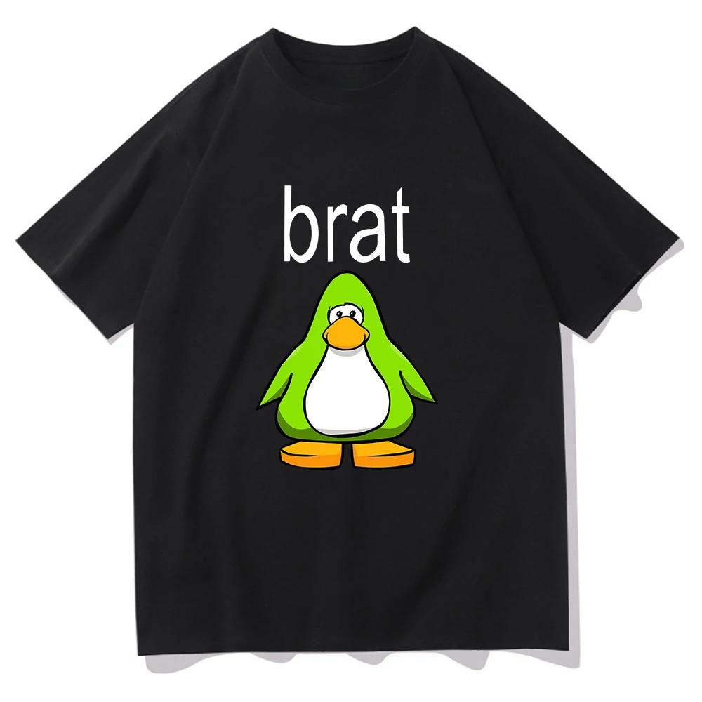 T-shirt Charli XcX Brat and Completely Different But Still Brat T-shirt Cute T-shirt Duck Funny Fashion Women's Clothing