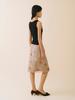 Average Attitude Sheer Floral Skirt_Dusty Taupe