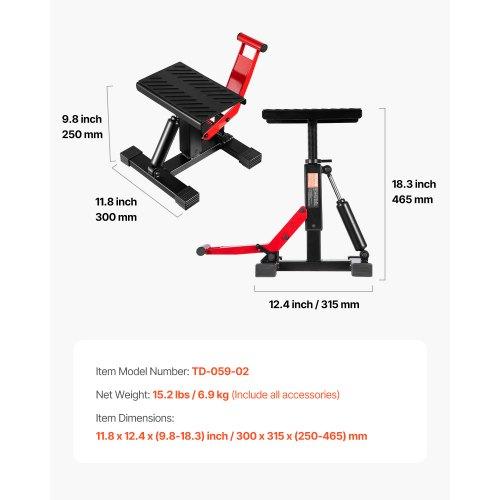 VEVOR Dirt Bike Lift Stand, Motorcycle Jack Lift Stand 1200lbs Capacity and Hydraulic Lift Operation