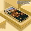 Prosperous Golden Peony For Samsung A 01 52S A04 A05S A10 A12 A13 22 23 24 36 42 M02 Note 10 20Ultra 8 9 Golden glass phone case