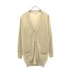 SEE BY CHLOE Wool Long Sleeve V Neck Cardigan Beige Women Used