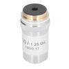 Achromatisches Objektiv Messing Verchromt 100X Hochleistungs-Mikroskopobjektiv Schnittstelle 20,2 mm