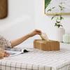 Living Room Tissue Box Walnut Wood Tissue Case  Napkin Holder Paper Box Table Desktop Storage Box Wood Entoilet Paper Case