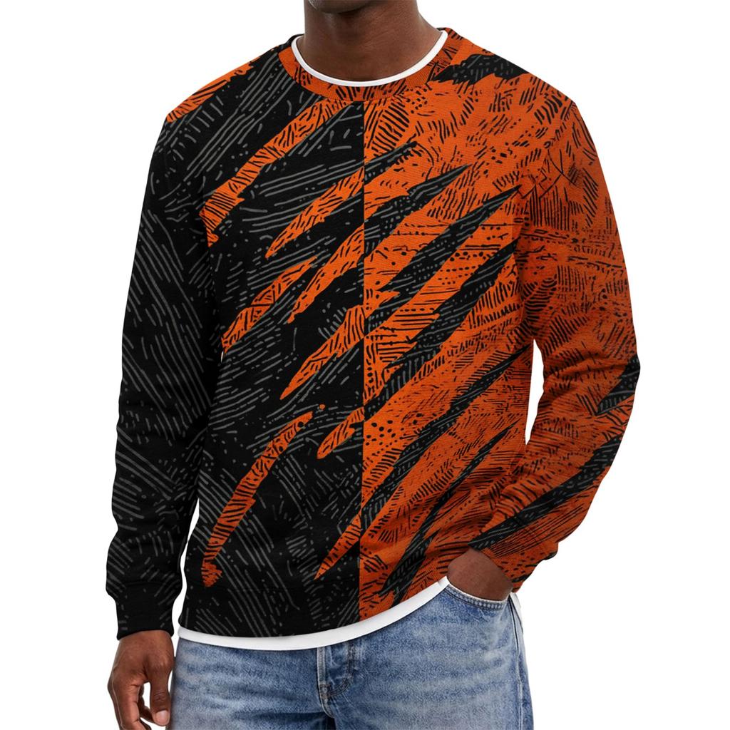 Men's Gradient Neck Sweatshirt