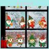 Weihnachtself PVC Statisch Haftende Fensteraufkleber Set Für Feiertagsdekorationen
