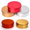 3 Colors Round Tinplate Boxes Metal Storage Container Smooth Surface Fine Workmanship Decorative Party Favor Gift Boxes
